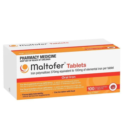 Maltofer Iron Tablet, 100 mg - 100 Tablets
